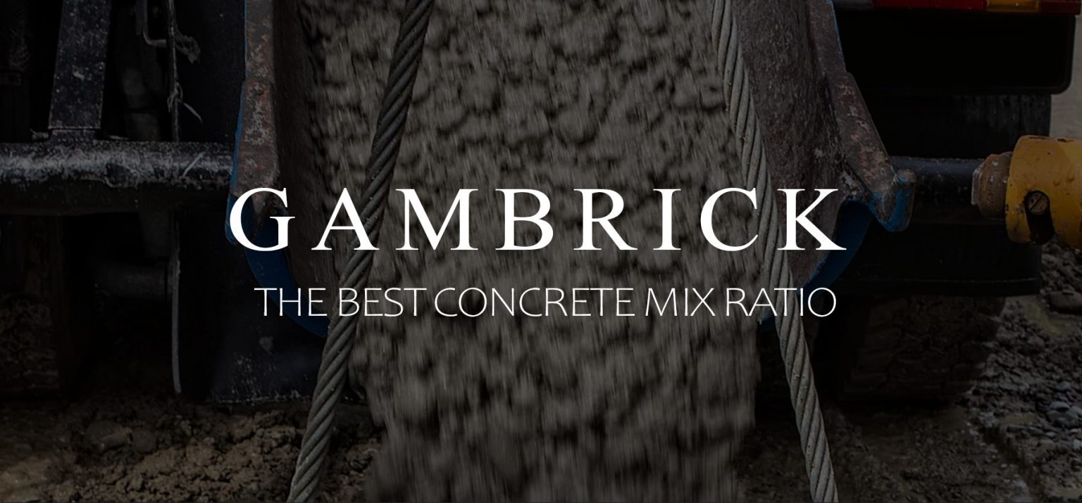 The Best Concrete Mix Ratio