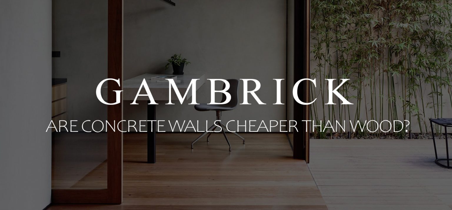 Are Concrete Walls Cheaper Than Wood?