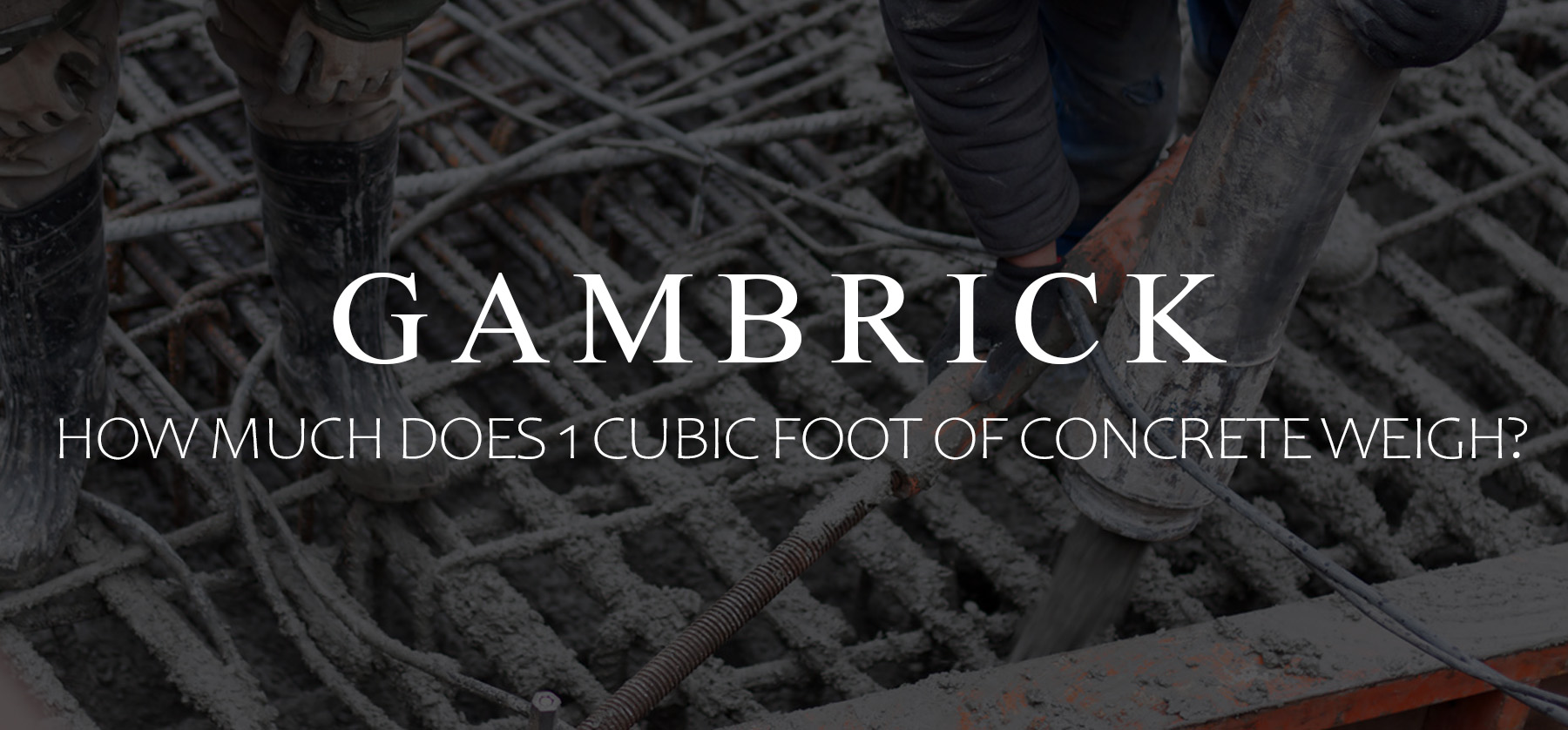 how much does 1 cubic foot of concrete weigh