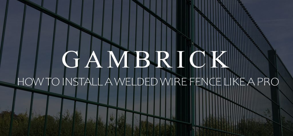 how to install a welded wire fence banner