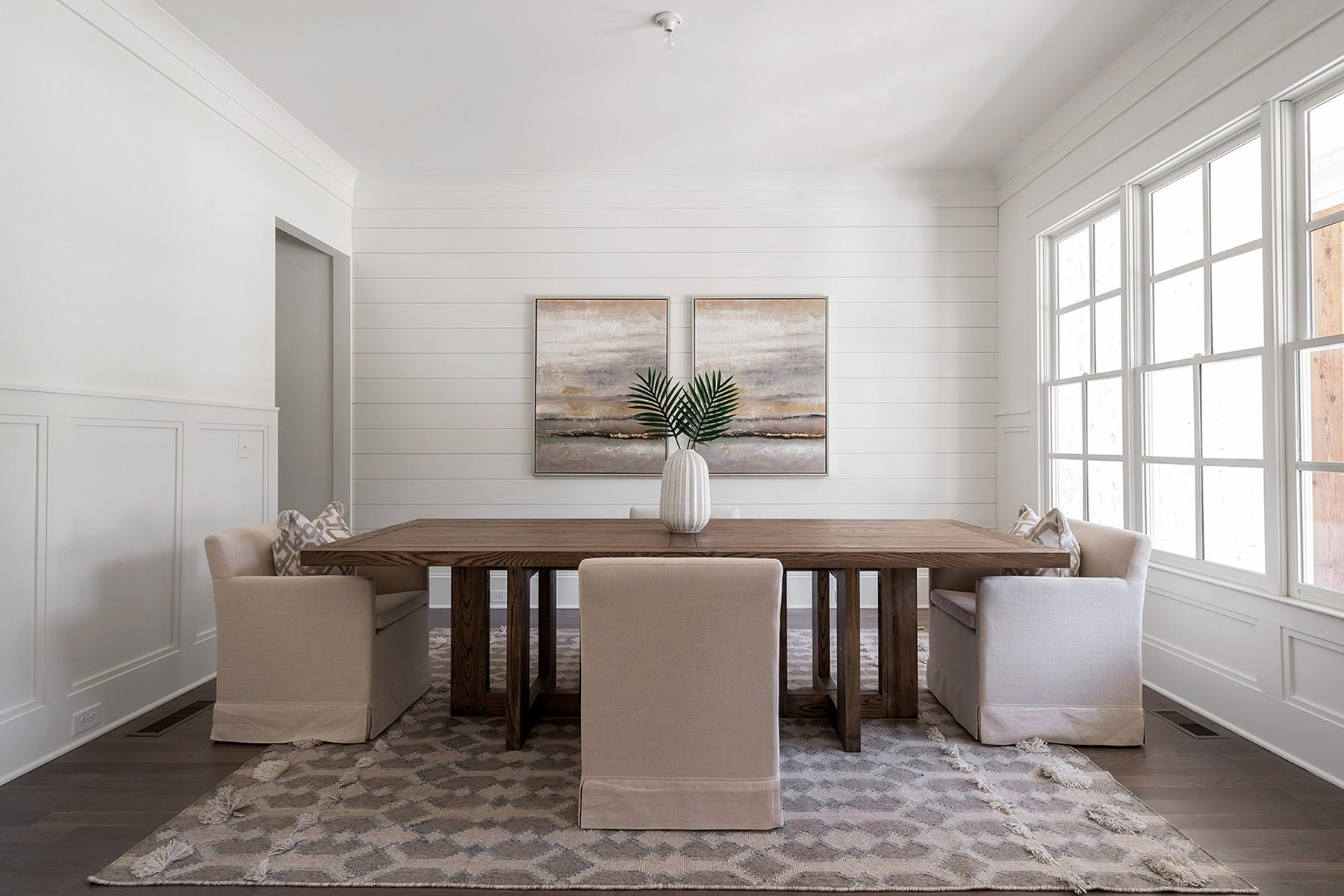 is shiplap cheaper than drywall dining room with shiplap feature wall