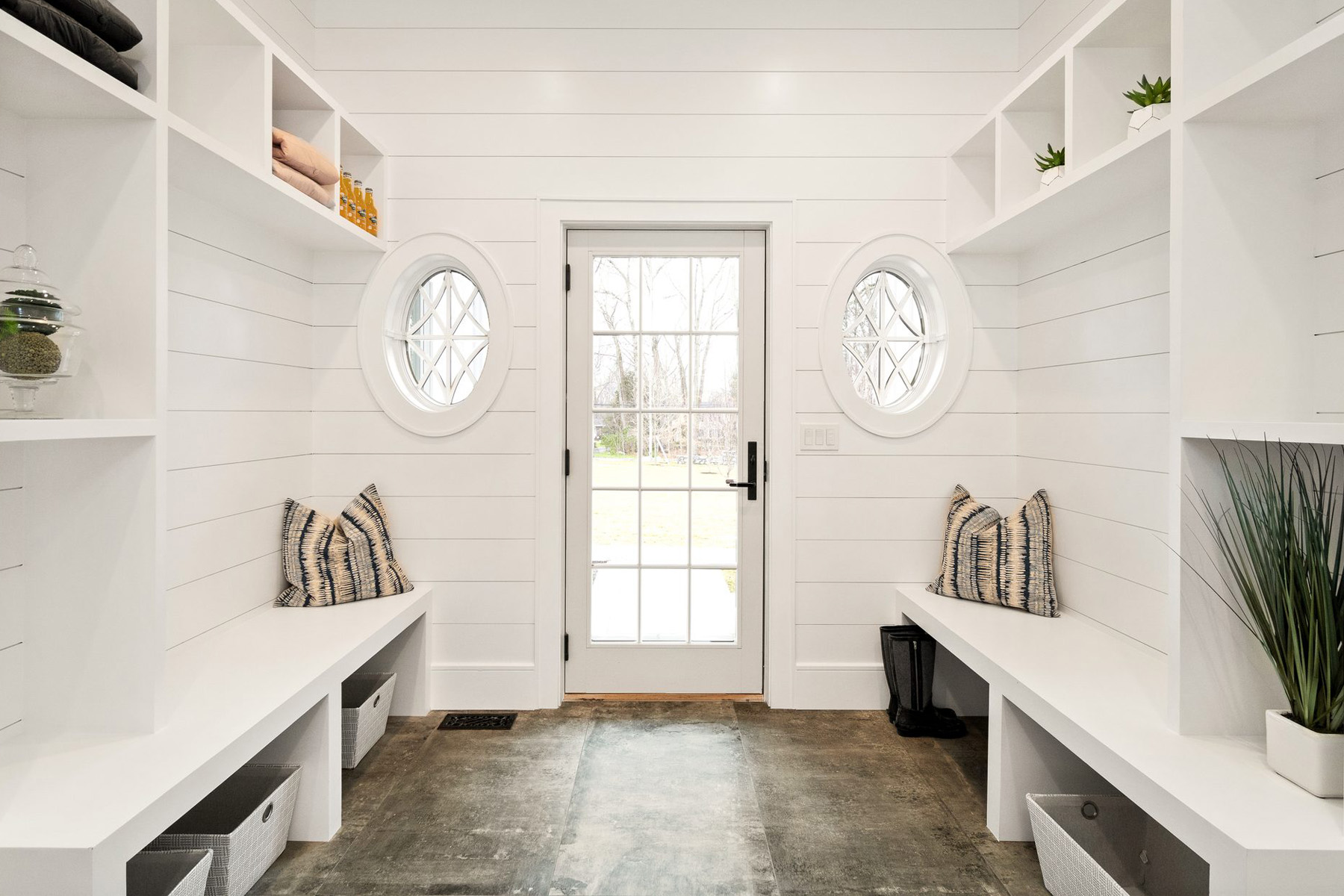 is shiplap cheaper than drywall shiplap installed in a mud room walls with built ins
