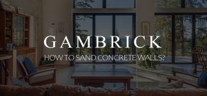 how to sand concrete walls banner
