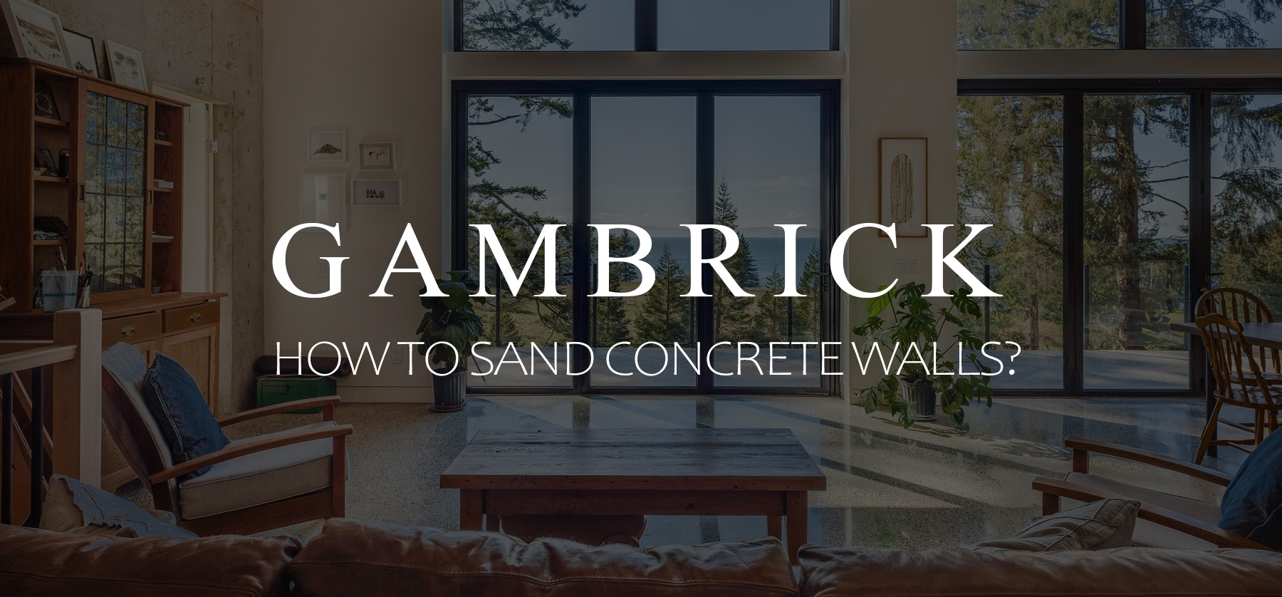 how to sand concrete walls banner