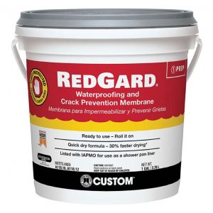 RedGard bucket - how to waterproof HardieBacker board 1.0