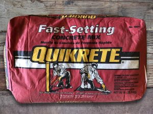 quikrete fast setting mix can you pour concrete in a hole