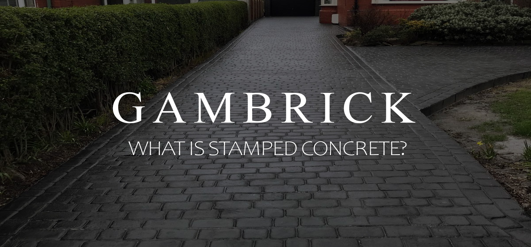 what is stamped concrete banner