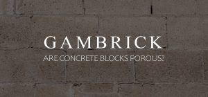 are concrete blocks porous banner