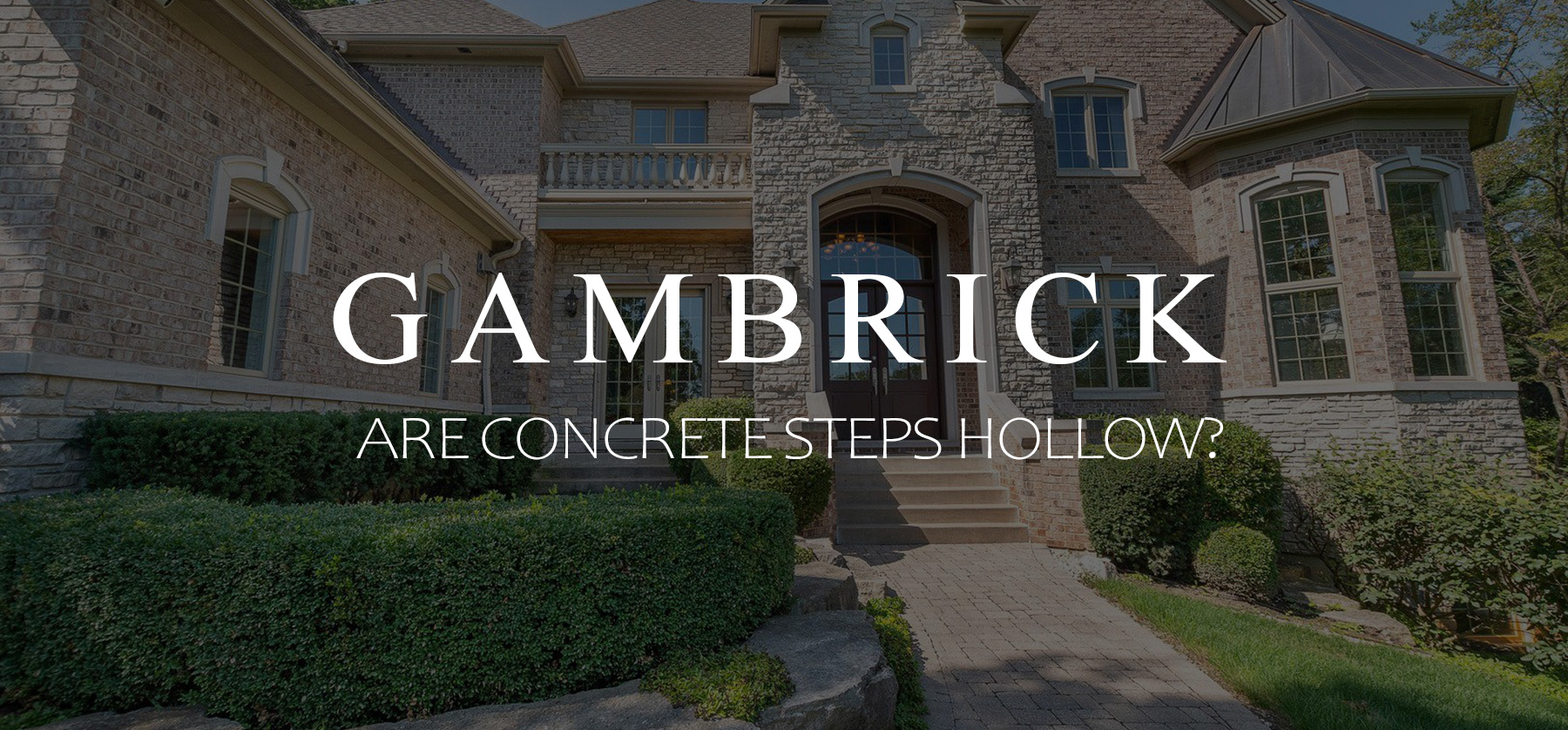 are concrete steps hollow banner