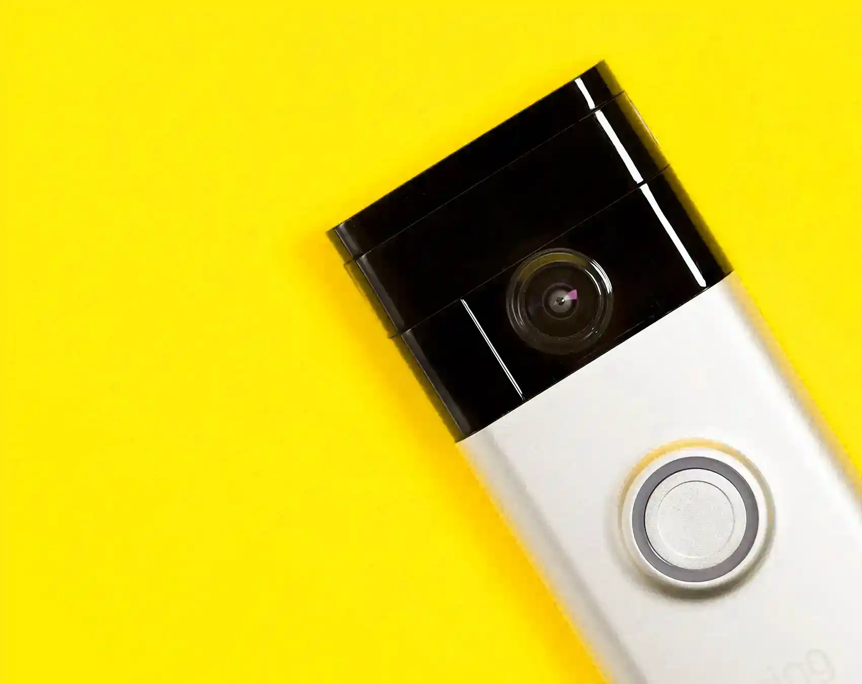Ring Doorbell on a yellow background 1.0