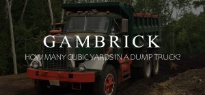 how many cubic yards in a dump truck banner