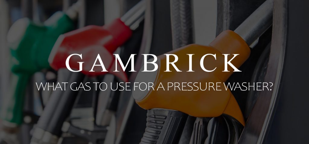 what gas to use for a pressure washer banner