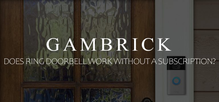 ring doorbell require subscription