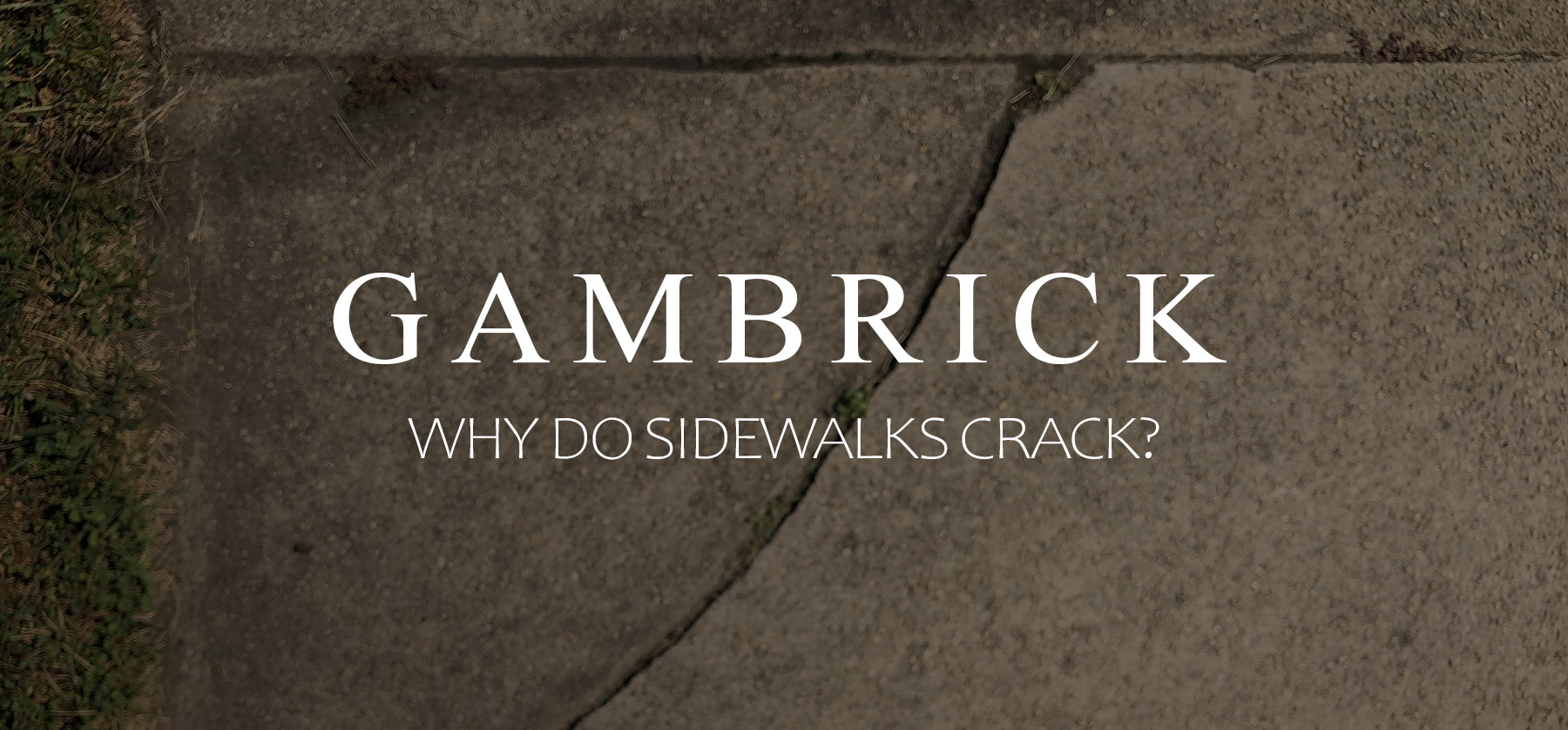 why do sidewalks crack banner 1.0