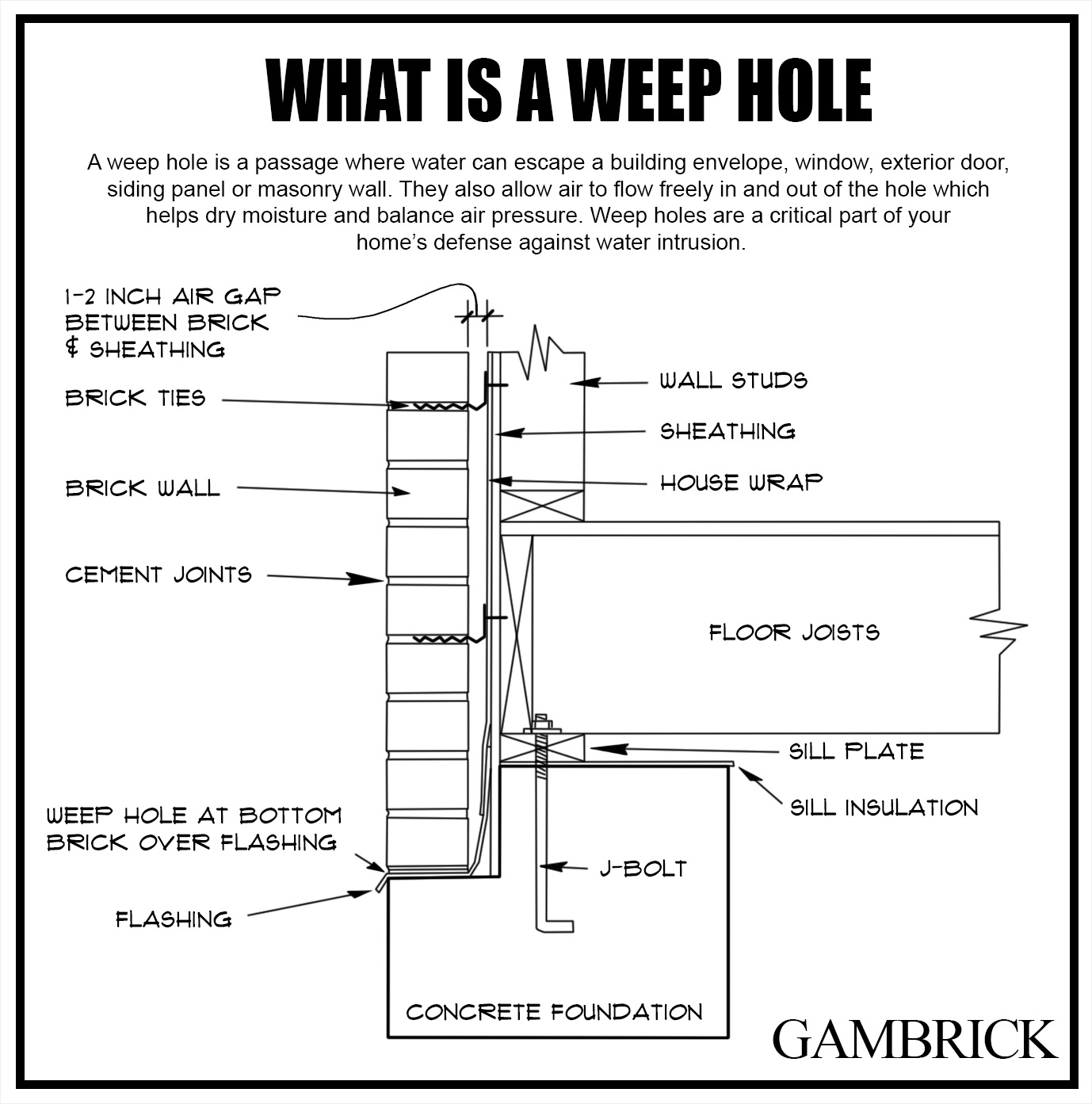 what is a weep hole infographic chart 1.0