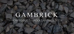 how to build a rock drainage ditch banner 1.0