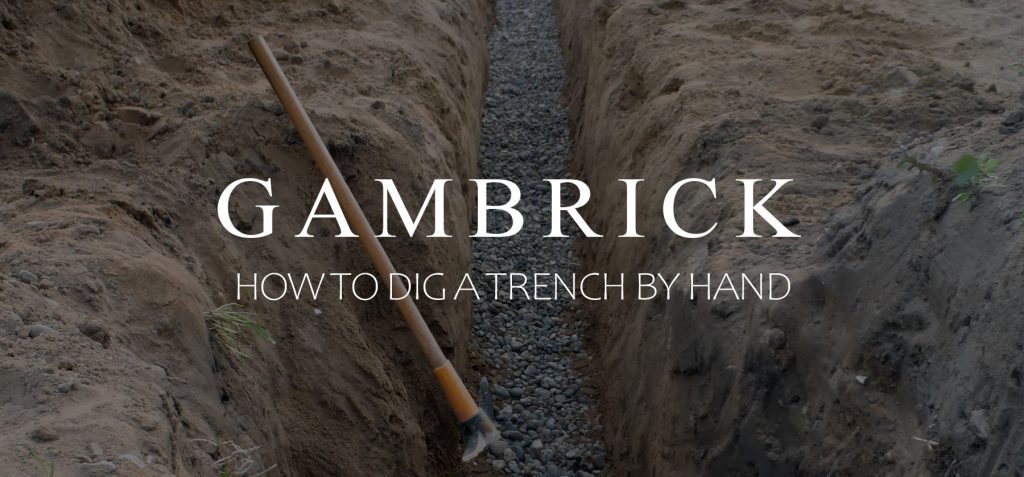 how to dig a trench by hand banner 1.0