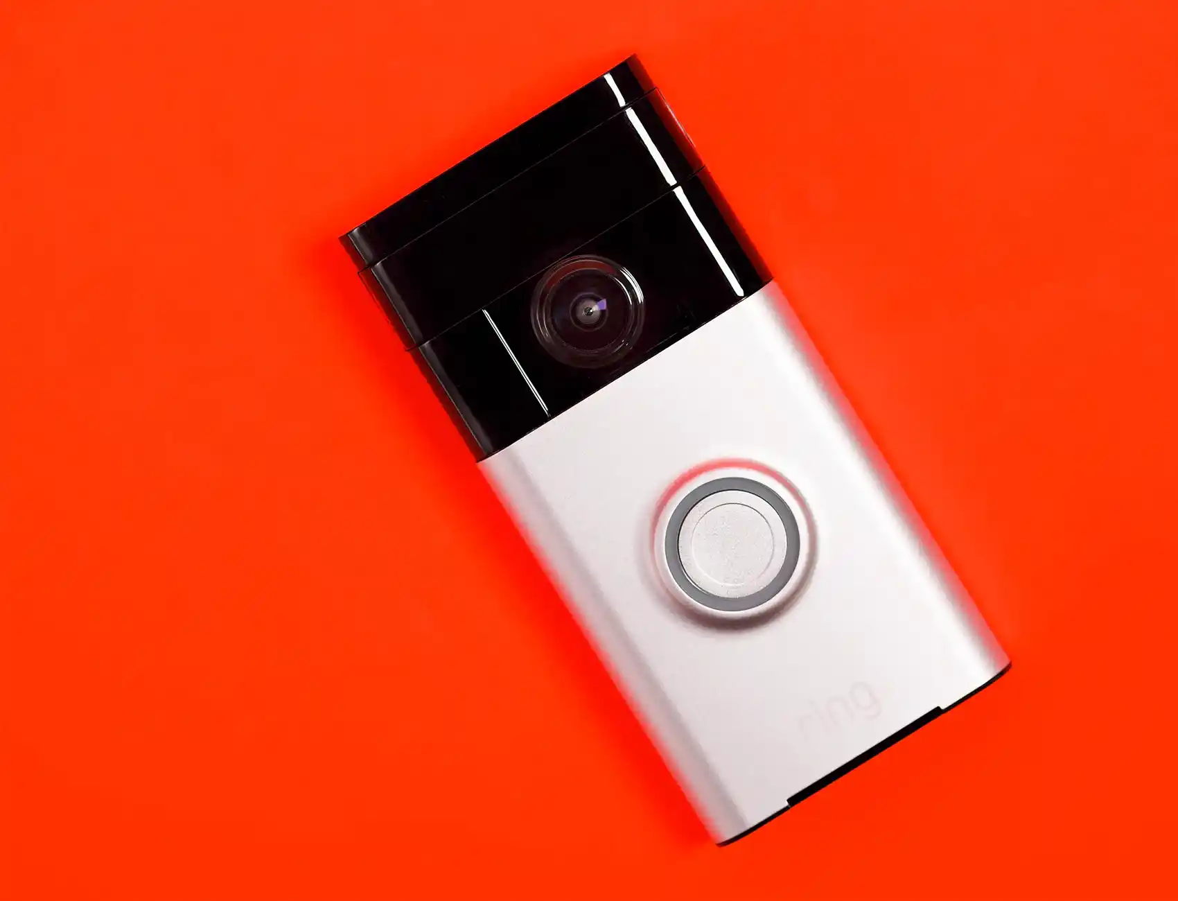 Ring Doorbell on a red background 1.0