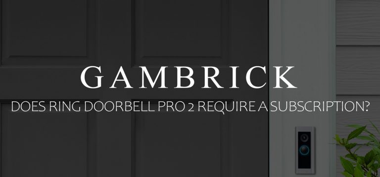 ring doorbell require subscription