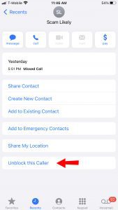 how to block a number on iphone step 5