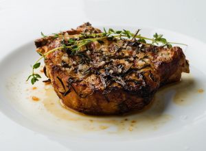 ribeye vs t-bone steak diner with garlic butter & herbs