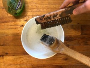 how to clean a grill brush step 2