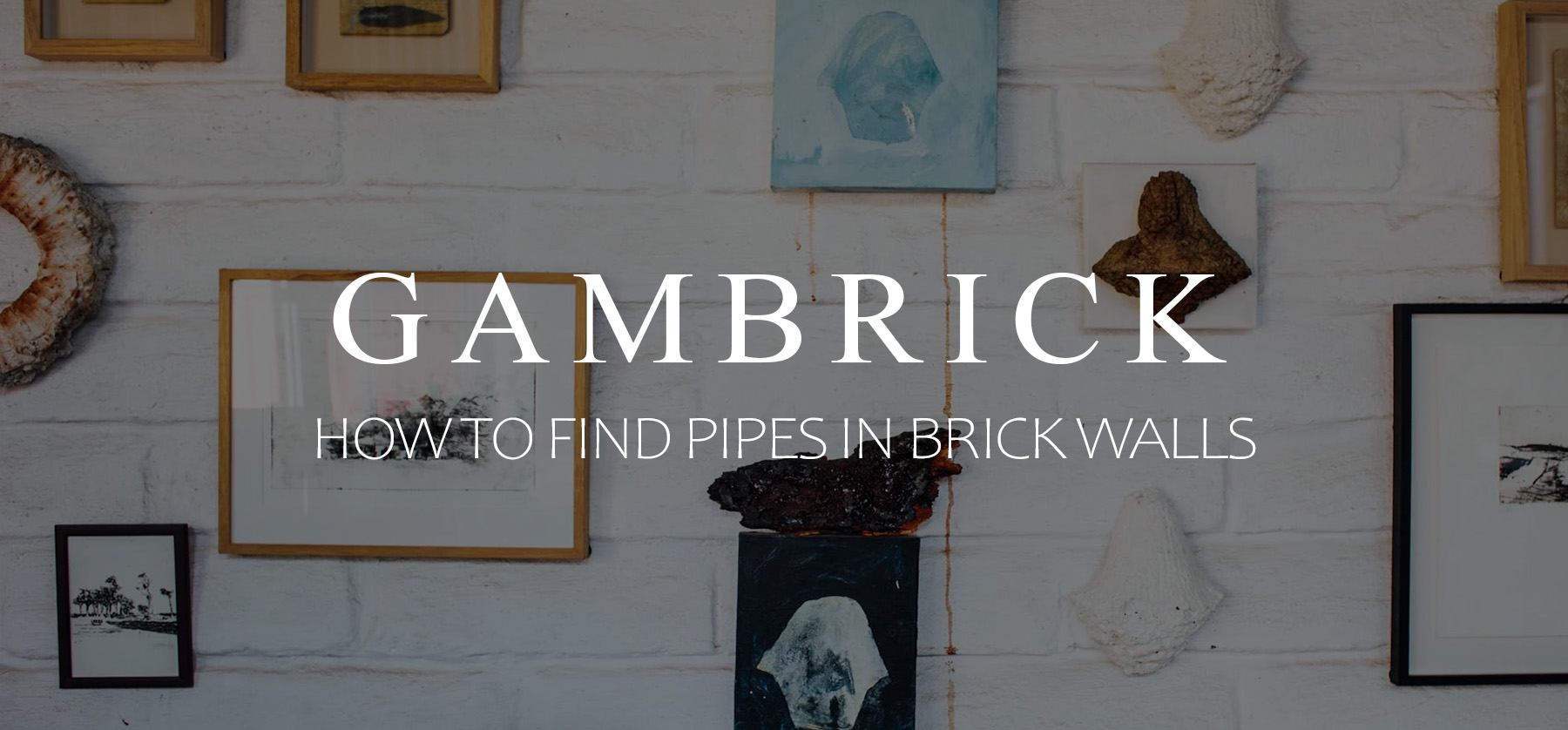 how to find pipes in brick walls banner 