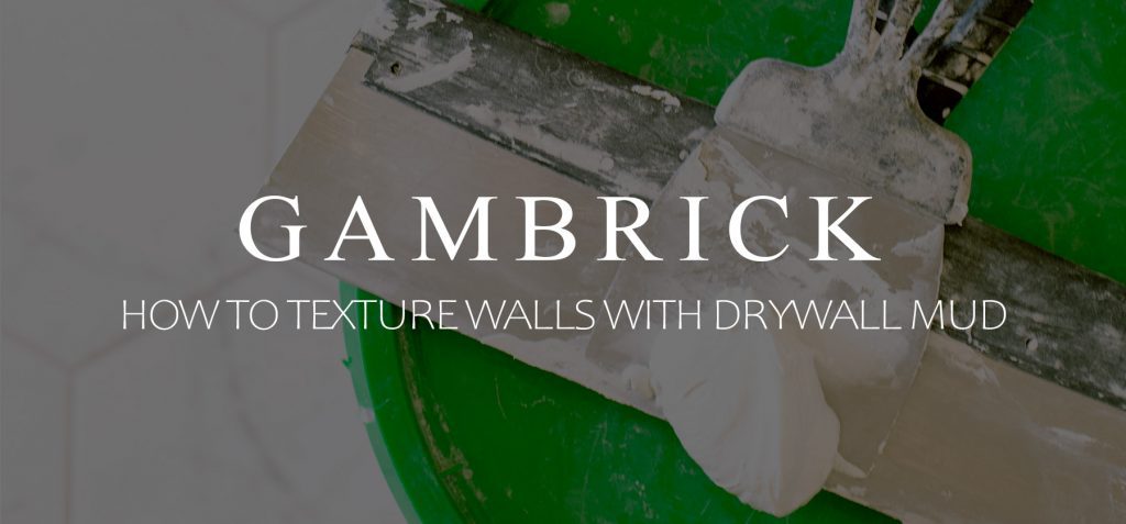 how to texture walls with drywall mud banner 1.0
