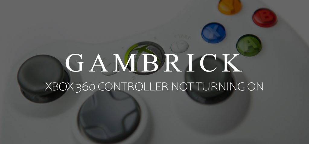 Xbox 360 controller not turning on banner 1.0