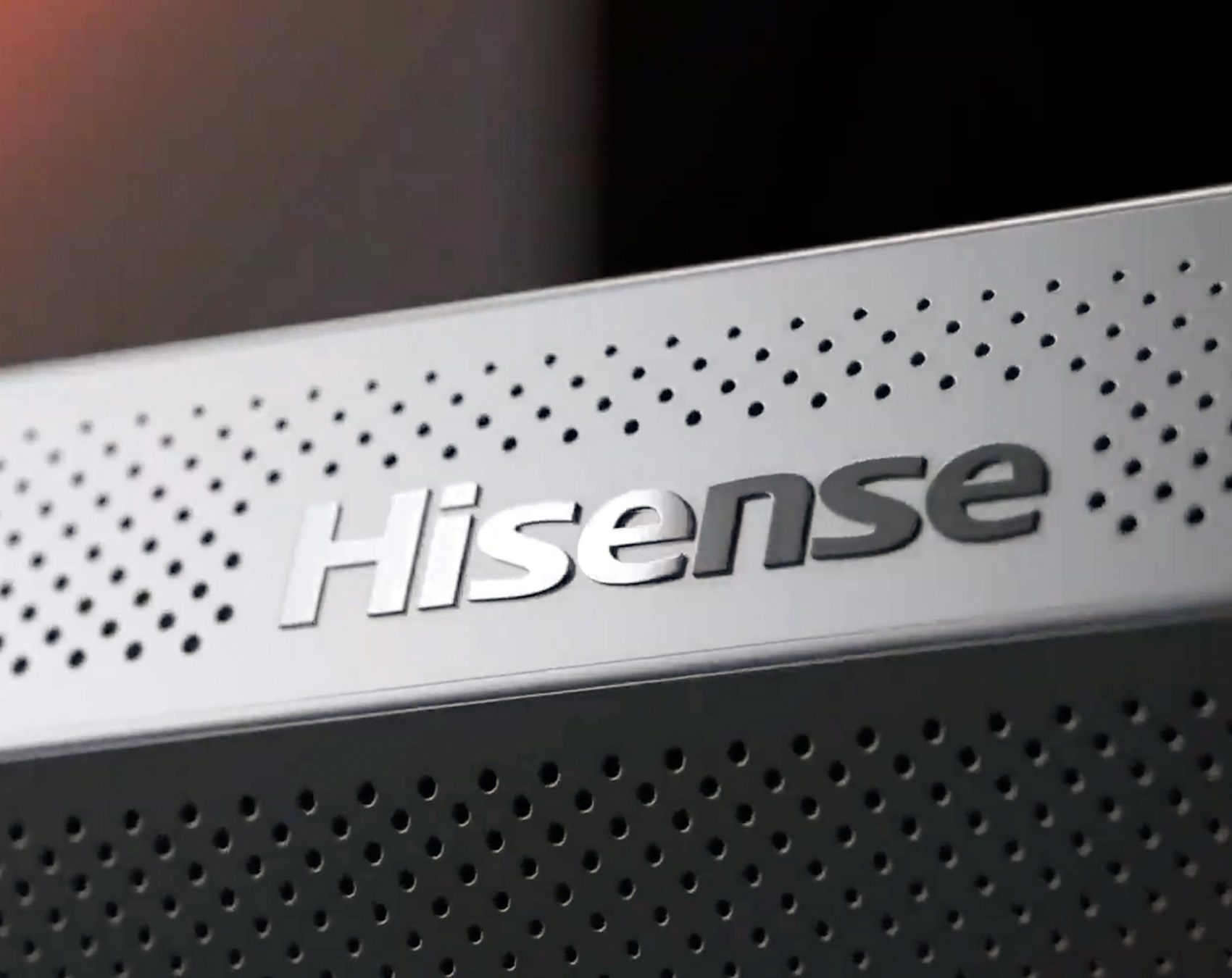 who makes Hisense TVs and where are they made logo closeup 1.0