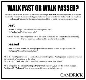 walk past or walk passed chart 1.0