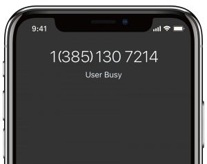 what does user busy mean on iphone 1.0