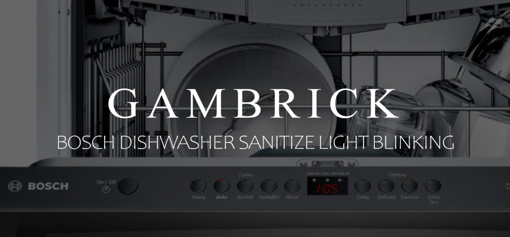 Bosch dishwasher sanitize light blinking banner 1.0