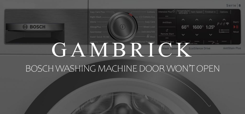 Bosch washing machine door won't open banner 1.0