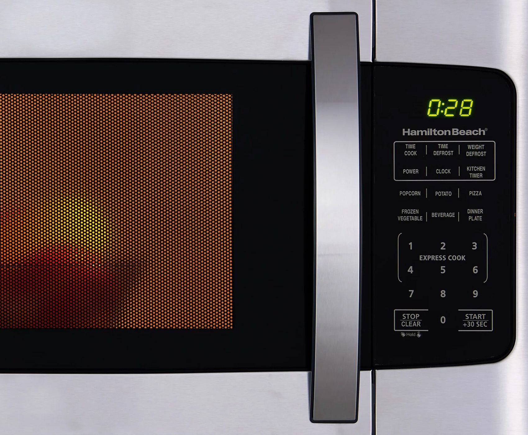 how to reset Hamilton Beach microwave 1.0