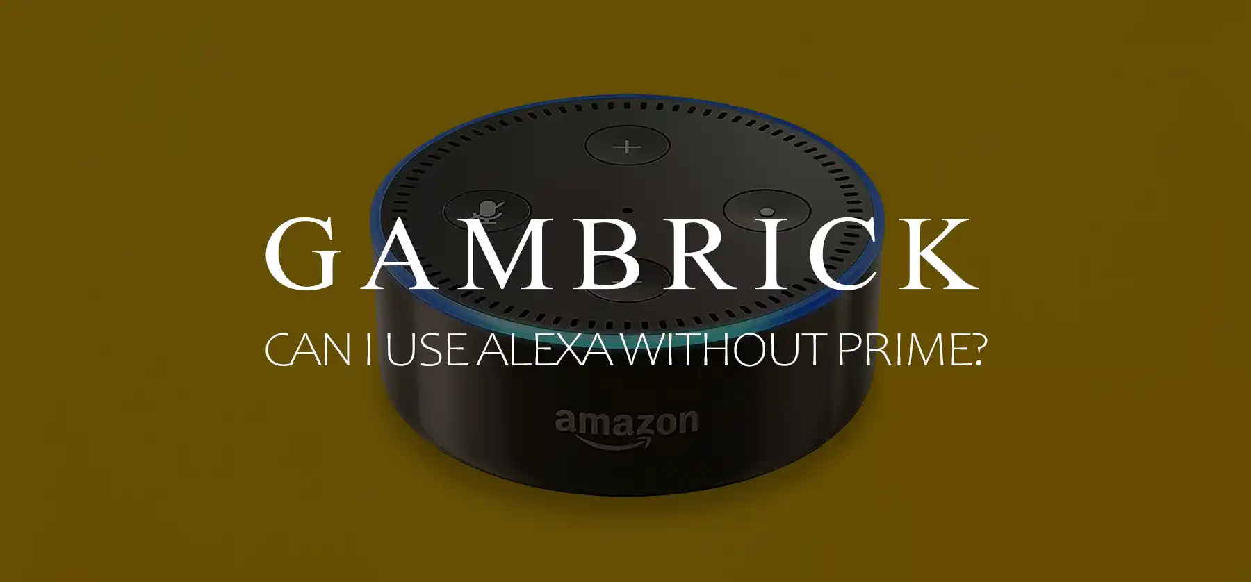 can I use Alexa without Prime banner 1.0